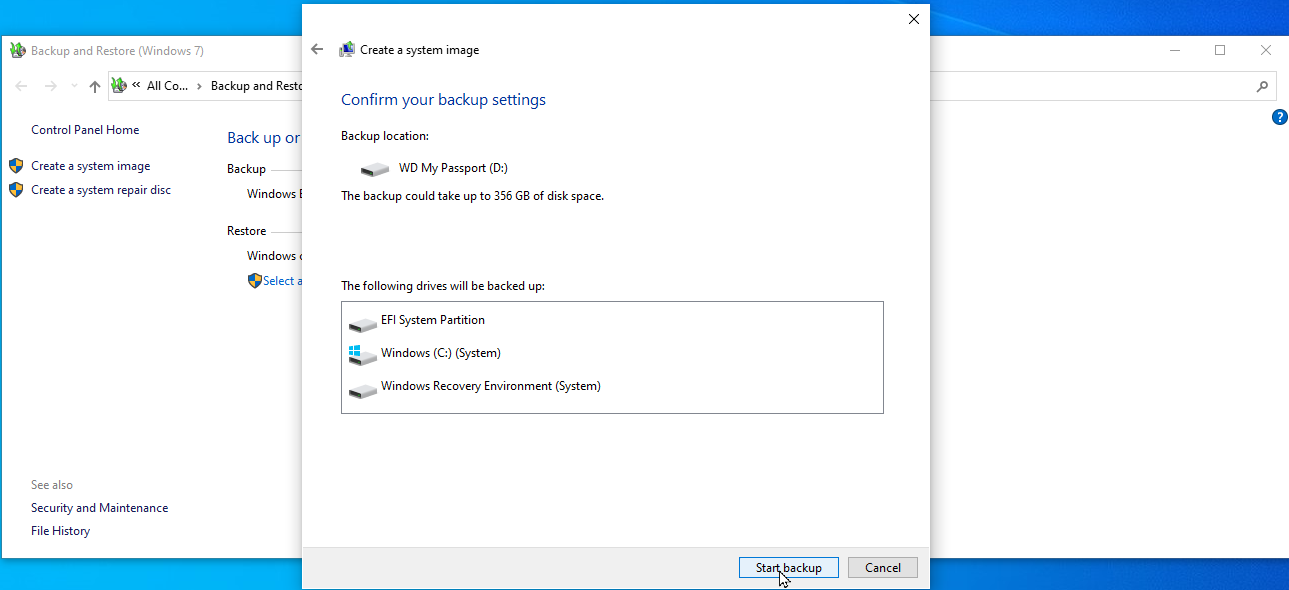 Cách Backup và Restore File trên Windows 10