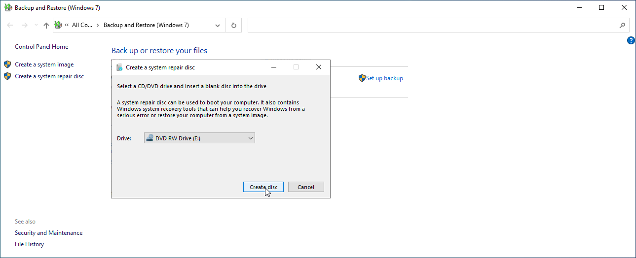 Cách Backup và Restore File trên Windows 10