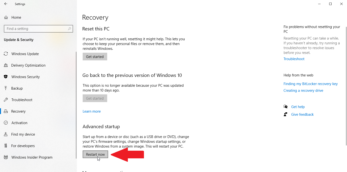 Cách Backup và Restore File trên Windows 10