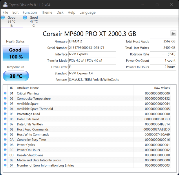 Đánh giá Corsair MP600 Pro XT Gen4 NVMe SSD với bộ điều khiển Phison E18