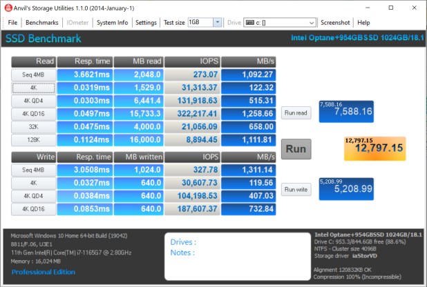 Đánh giá Intel H20 Optane Memory 1TB – Caching in on Hot Data