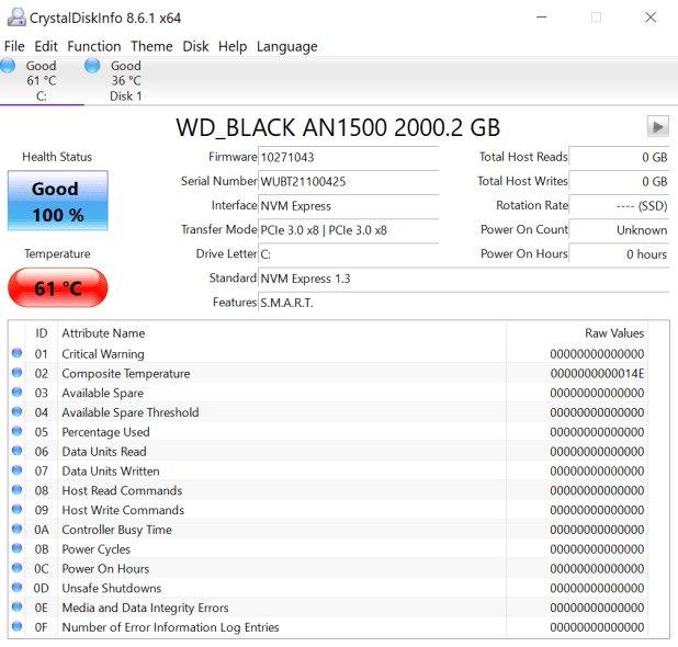 Đánh giá Raid Card SSD - WD Black AN1500 2TB RGB NVMe – 6.5GB/s, 5 năm bảo hành
