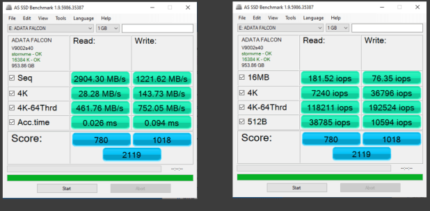 Đánh giá SSD ADATA Falcon NVMe  (1TB) - Tốc độ , giá tốt!