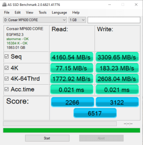 Đánh giá SSD Corsair MP600 Core 2TB PCIe 4 NVMe  - QLC Memory