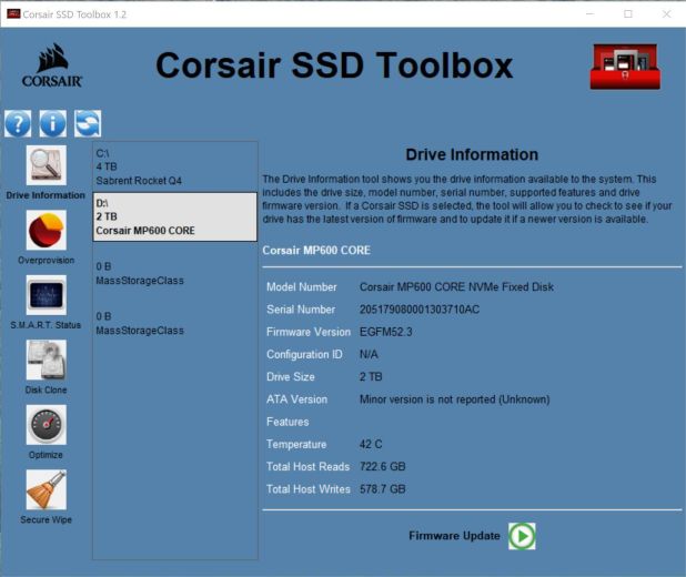 Đánh giá SSD Corsair MP600 Core 2TB PCIe 4 NVMe  - QLC Memory