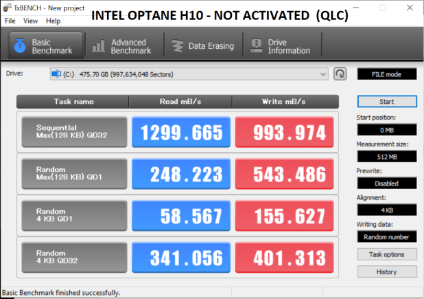 Đánh giá SSD Intel Optane Memory H10 (512GB)