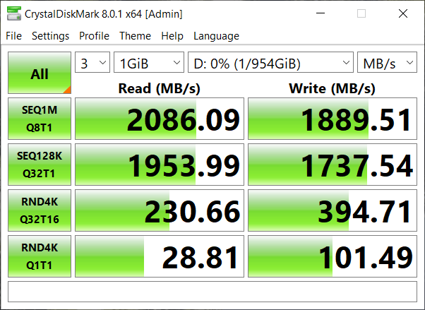 Đánh giá SSD Kingston XS2000 1TB Portable - SM2320 USB 3.2 Gen 2x2 Portable SSD Controller Shines
