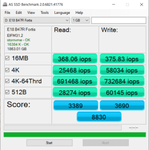 Đánh giá SSD Phison E18 B47R Fortis NVMe Gen 4