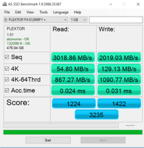 Đánh giá SSD Plextor M9P Plus NVMe  (512GB)