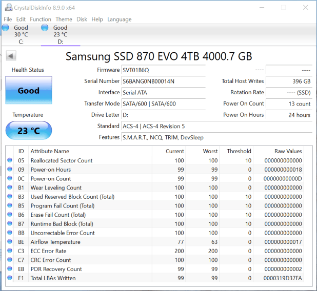 Đánh giá SSD Samsung 870 EVO SATA3  (1/4TB)