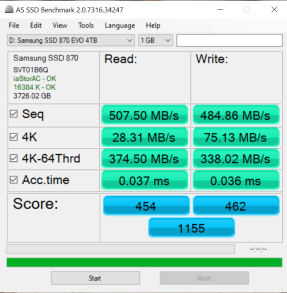 Đánh giá SSD Samsung 870 EVO SATA3  (1/4TB)
