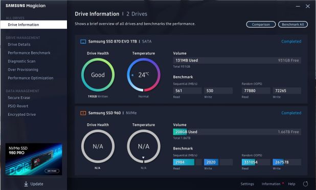 Đánh giá SSD Samsung 870 EVO SATA3  (1/4TB)