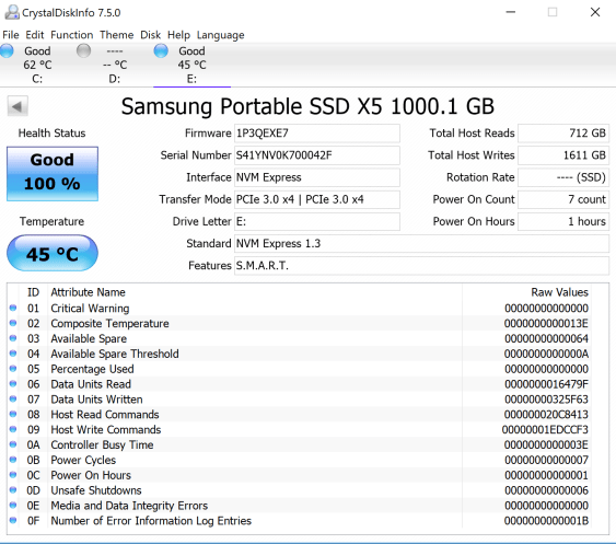 Đánh giá SSD Samsung X5 Thunderbolt 3 Portable  (1TB)