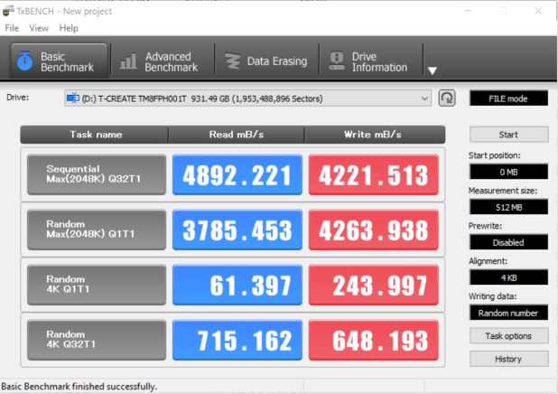 Đánh giá SSD TeamGroup T-Create Classic Gen 4 – trên Z590 Gen 4 Test