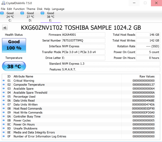 Đánh giá SSD Toshiba XG6 NVMe (1TB)