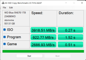 Đánh giá SSD WD BLUE sn570 gen3 NVME