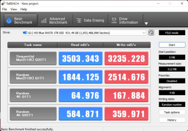Đánh giá SSD WD BLUE sn570 gen3 NVME