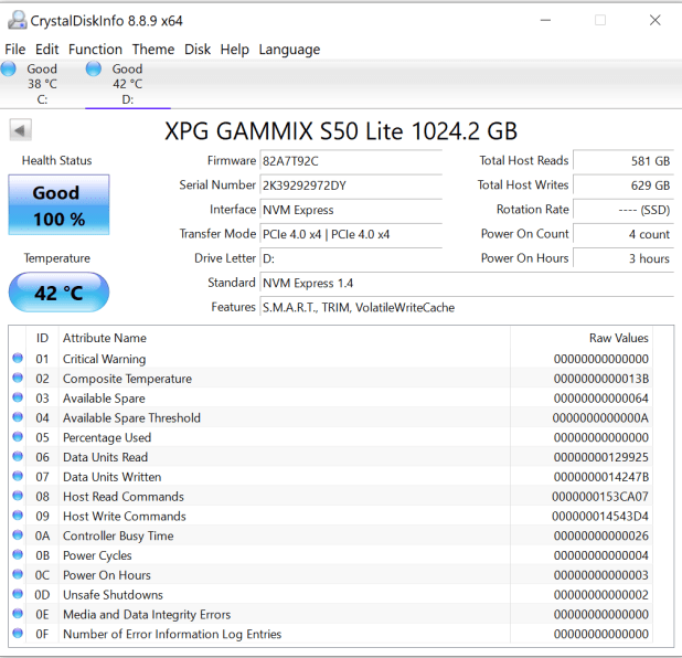 Đánh giá SSD XPG Gammix S50 Lite Gen4 NVMe  – Giá tốt và mát
