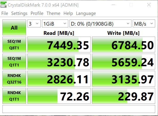 Đánh giá SSD XPG GAMMIX S70 2TB Gen4 NVMe M.2 , nhanh như khi xuất hiện