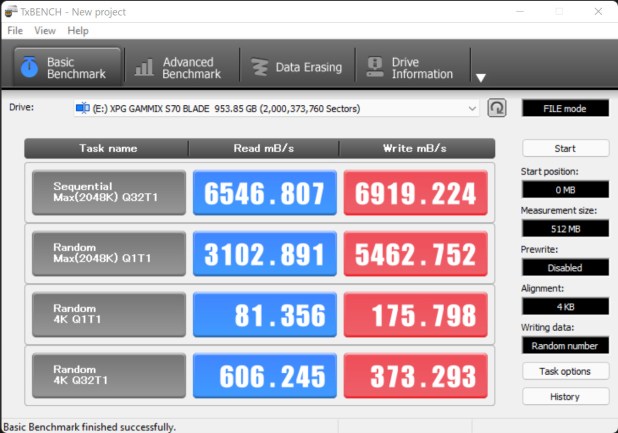 Đánh giá SSD XPG GAMMIX S70 Blade NVMe M.2  – 7GB/s , nhiệt độ thấp , với Laptop thế hệ 11th