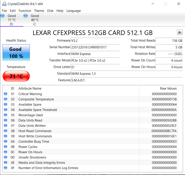 Đánh giá thẻ Lexar Professional 512GB CFexpress Type B (512GB)