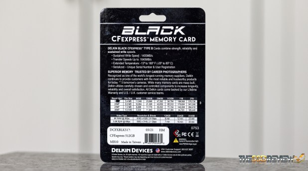 Đánh giá Thẻ  nhớ Delkin Black CF Express Type B 512GB