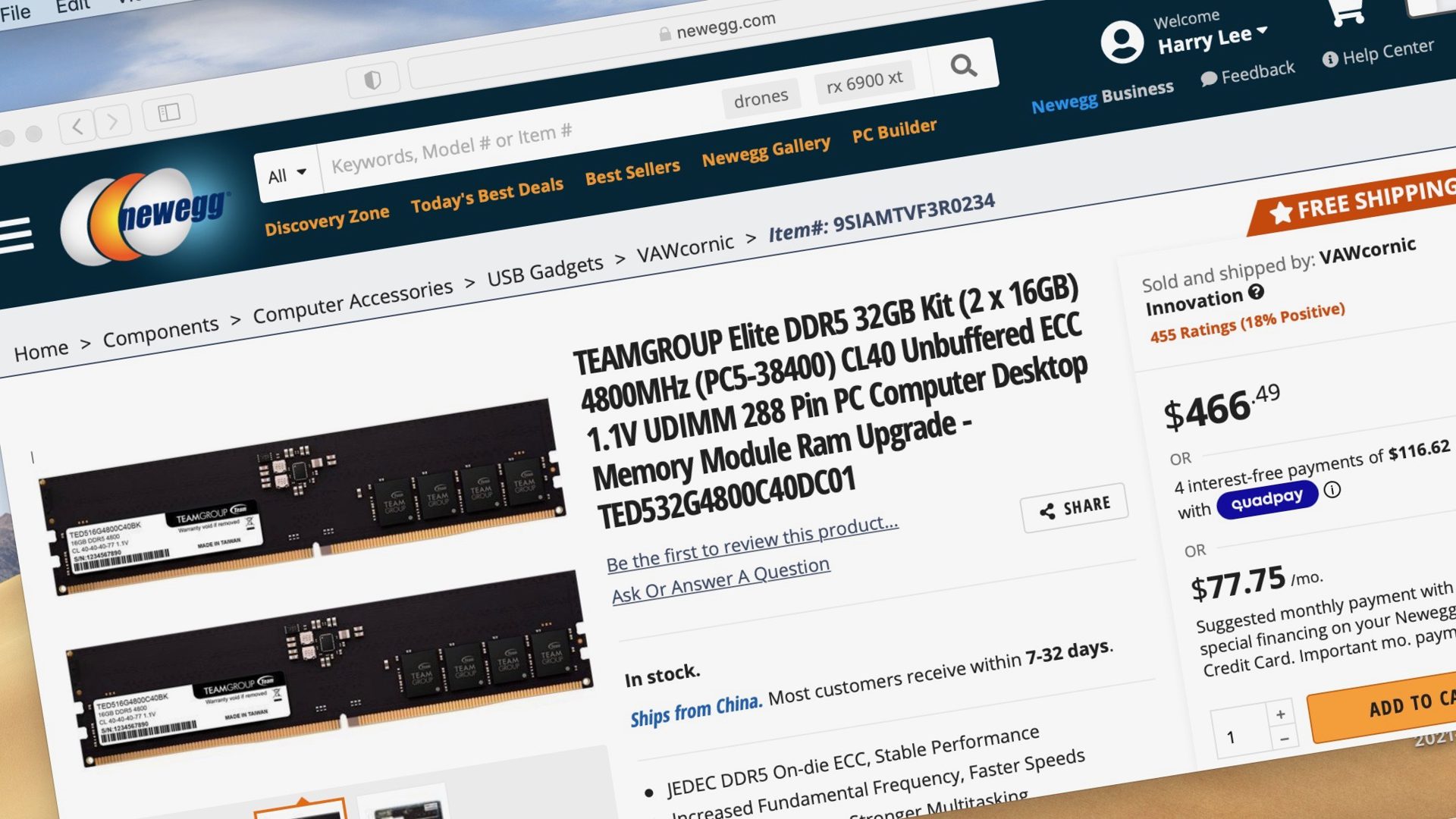 Giá Ram DDR5 đầu tiên: Bạn có muốn trả mức $466?