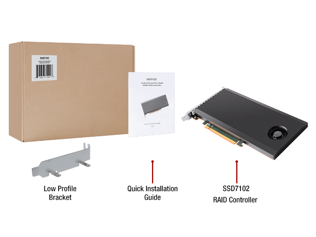 HighPoint công bố SSD7102 – card raid NVMe RAID hỗ trợ 4 4 x M.2 SSDs băng thông PCIe Gen3.0 x 4