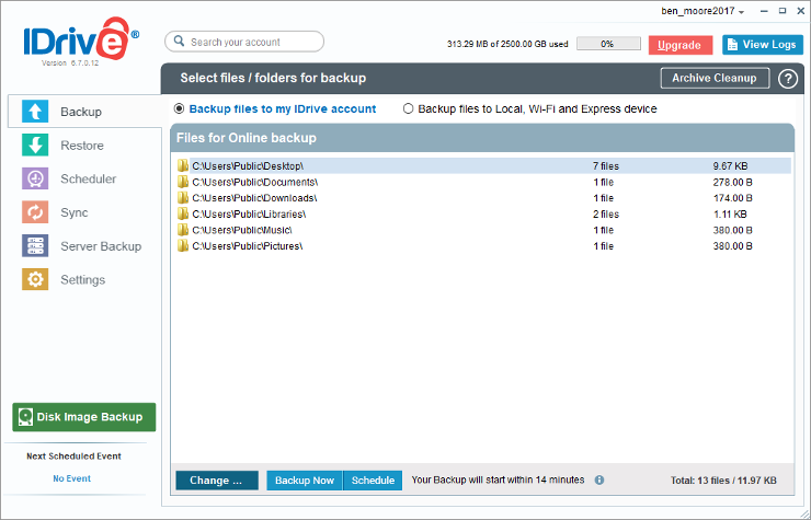 Hướng dẫn Backup PC , bảo vệ dữ liệu quan trọng của bạn