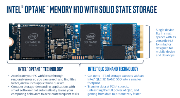 Intel thông báo SSD Optane™ Memory H10 - kết hợp giữa bộ nhớ và SSD