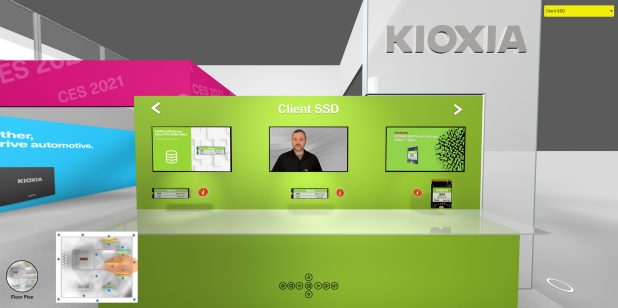 KIOXIA thể hiện thành quả tuyệt vời của mình trong triển lãm CES 2021 online