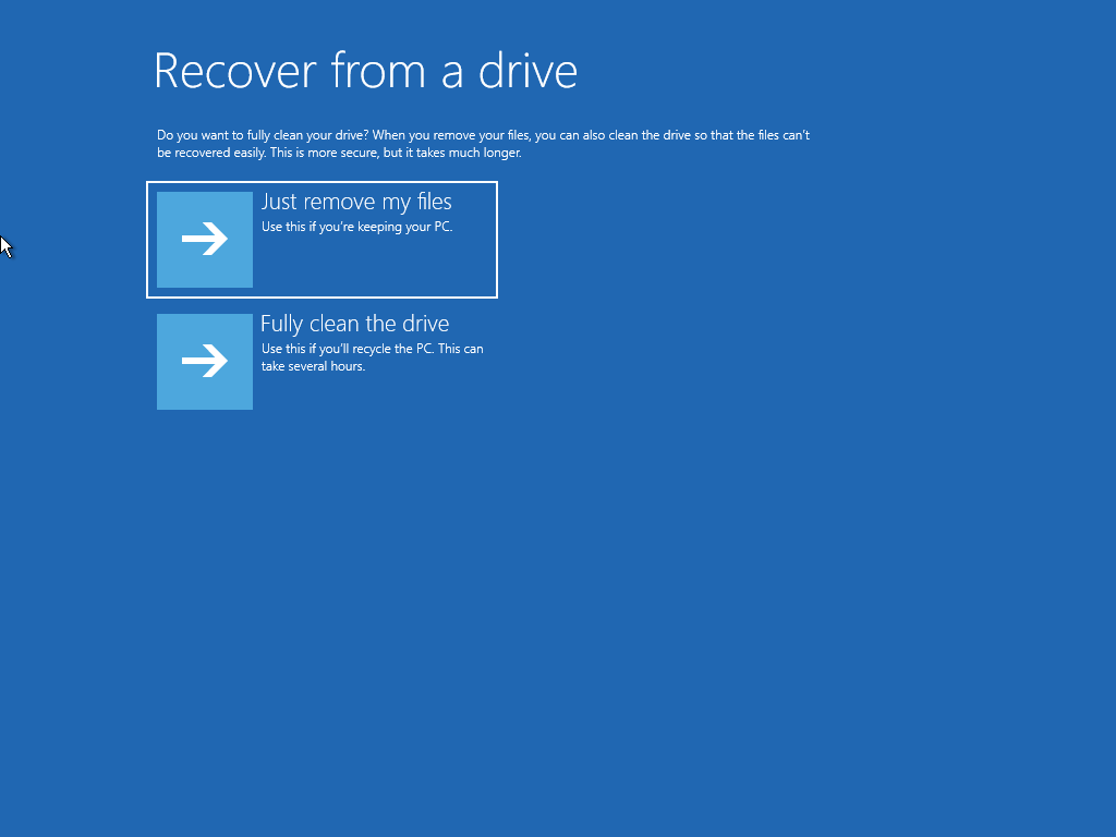 Làm thế nào để phục hồi Windows 10 bằng ổ đĩa khôi phục