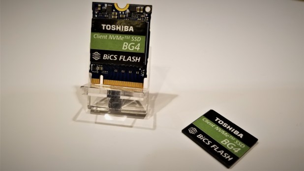 SSD Toshiba BG4 1TB có tốc độ 2.4GB/s Kích thước 1/4 - CES 2019 Update