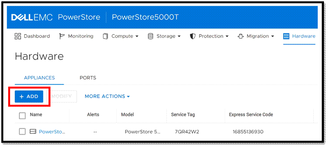 Xem xét Dell EMC PowerStore Cluster