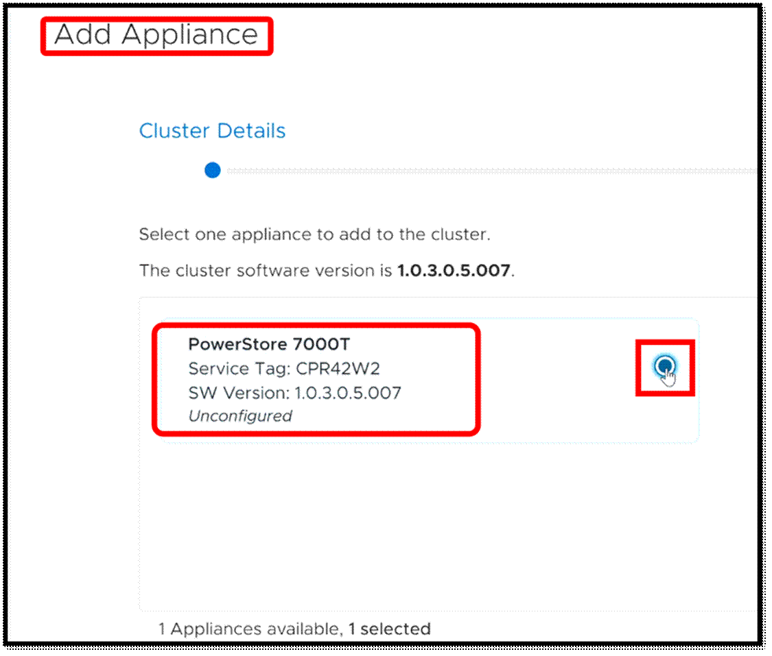 Xem xét Dell EMC PowerStore Cluster