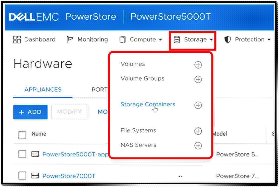 Xem xét Dell EMC PowerStore Cluster